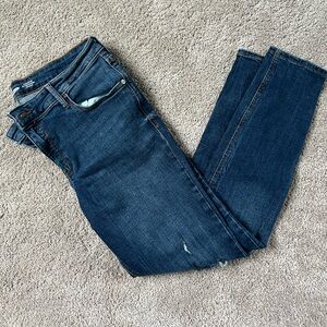 Skinny ripped denim jeans